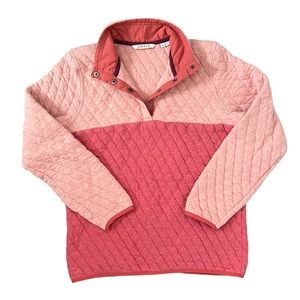 Orvis Women's Outdoor Quilted Pink Snap Sweatshirt